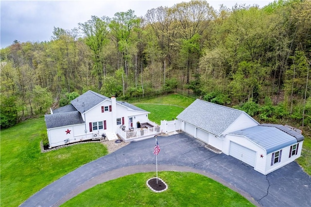 155 Hickory Grove Rd, Horseheads, NY 14845 - view of subject property featuring a heavily wooded area