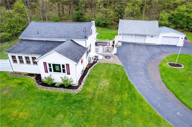 155 Hickory Grove Rd, Horseheads, NY 14845 - view from above of property with a forest