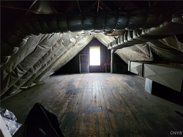 view of attic