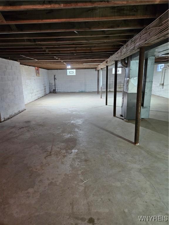 3159 Upper Mountain Rd, Cambria, NY 14132 - below grade area with heating unit