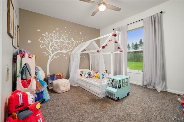 161 Knapps Knolle Rd, Schuyler, NY 13502 - carpeted bedroom featuring ceiling fan