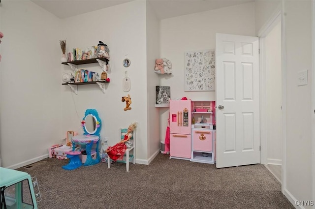 161 Knapps Knolle Rd, Schuyler, NY 13502 - game room with dark colored carpet and baseboards