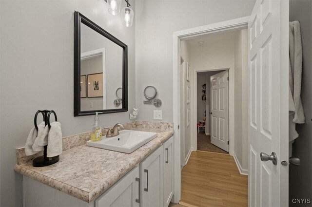 161 Knapps Knolle Rd, Schuyler, NY 13502 - bathroom with wood finished floors and vanity