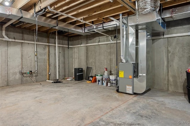 161 Knapps Knolle Rd, Schuyler, NY 13502 - unfinished below grade area with heating unit