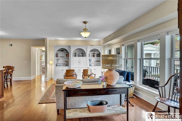 14 S Lake Dr Unit 2B, Chautauqua, NY 14722 - living area featuring baseboards and light wood-style flooring