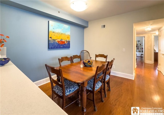 14 S Lake Dr Unit 2B, Chautauqua, NY 14722 - dining space featuring wood finished floors and baseboards