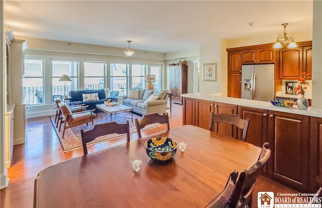 14 S Lake Dr Unit 2B, Chautauqua, NY 14722 - dining room with wood finished floors
