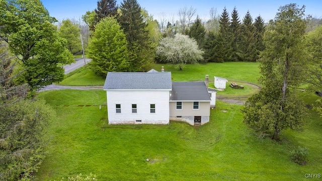 view from above of property