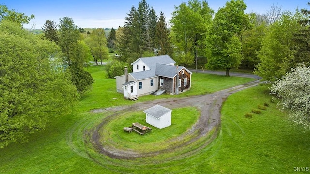 view from above of property