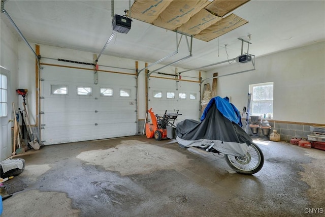 43 County Rte 9, Rossie, NY 13642 - garage featuring a garage door opener
