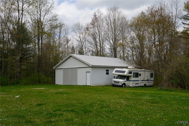 43 County Rte 9, Rossie, NY 13642 - view of pole building featuring a lawn