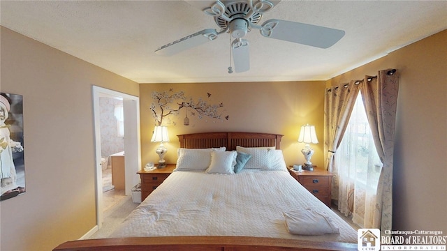 bedroom with ceiling fan