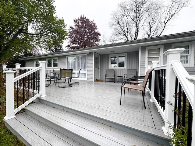 5 Walnut Street Ext, Sennett, NY 13021 - view of wooden deck