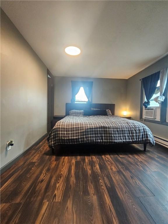 57 Interstate Pkwy, Bradford-City, PA 16701 - bedroom featuring wood finished floors and cooling unit
