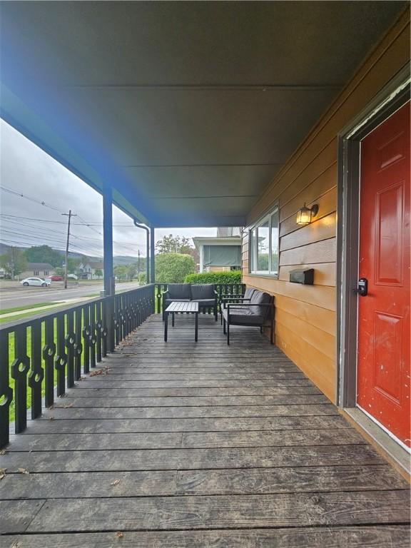 57 Interstate Pkwy, Bradford-City, PA 16701 - deck featuring an outdoor hangout area