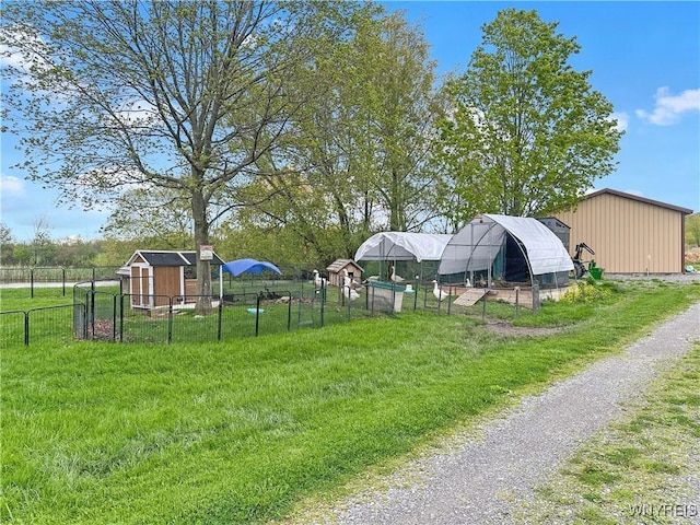 2669 Town Line Rd, Mount Morris, NY 14517 - view of yard with an outbuilding and exterior structure