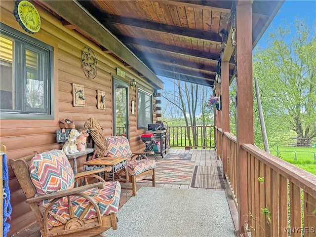 2669 Town Line Rd, Mount Morris, NY 14517 - view of covered porch