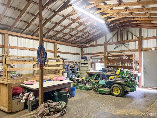 2669 Town Line Rd, Mount Morris, NY 14517 - garage with a workshop area