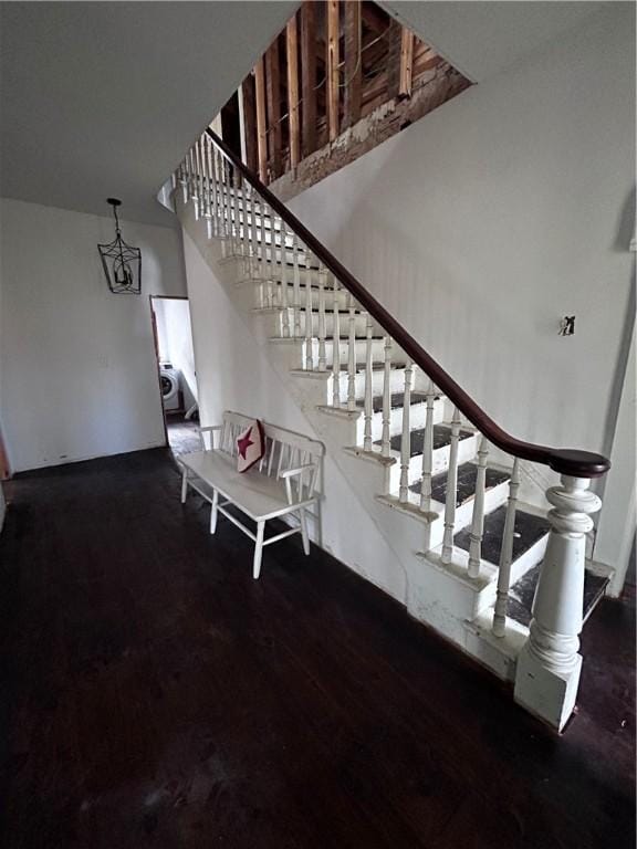93 Main St, Laurens, NY 13796 - staircase with wood finished floors