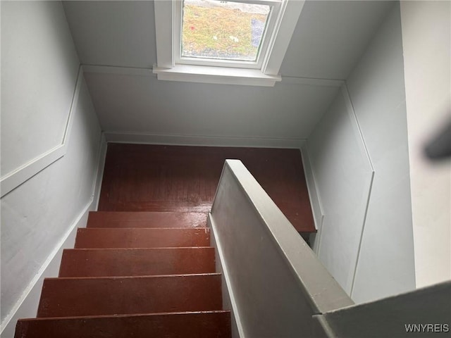 231 Grider St, Buffalo, NY 14215 - stairway featuring wood finished floors