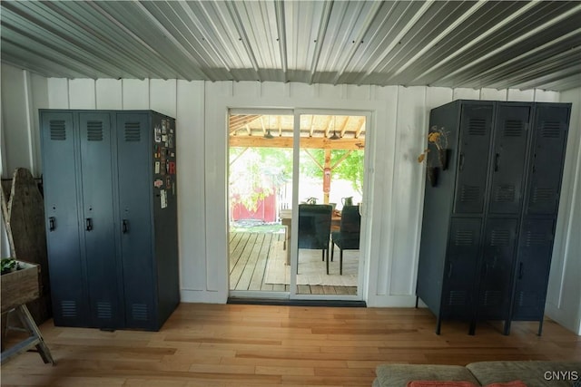 285 Clinton St, Gouverneur, NY 13642 - entryway with wood finished floors