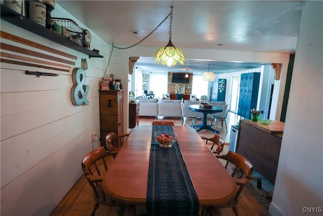 285 Clinton St, Gouverneur, NY 13642 - dining area featuring wood finished floors