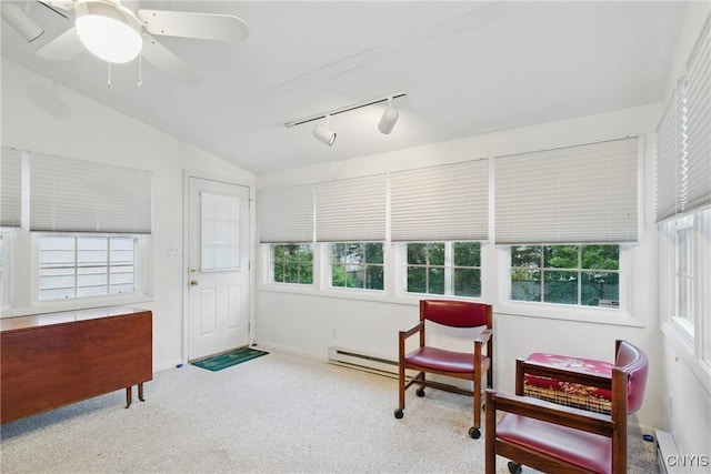 106 Lee Ter, Manlius, NY 13057 - sunroom with track lighting and vaulted ceiling