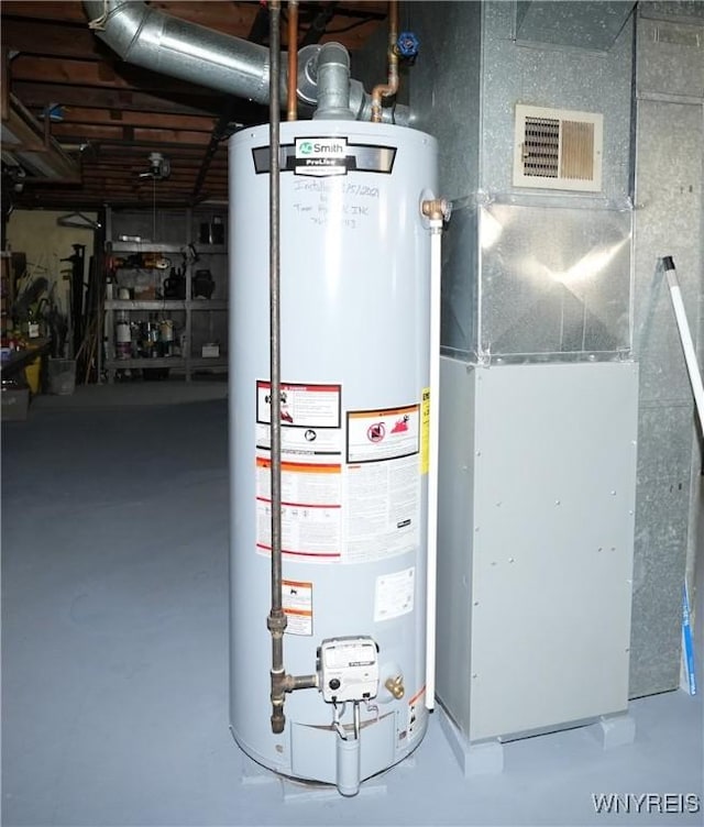 utilities with gas water heater