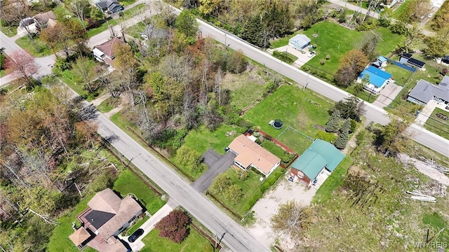 aerial perspective of suburban area