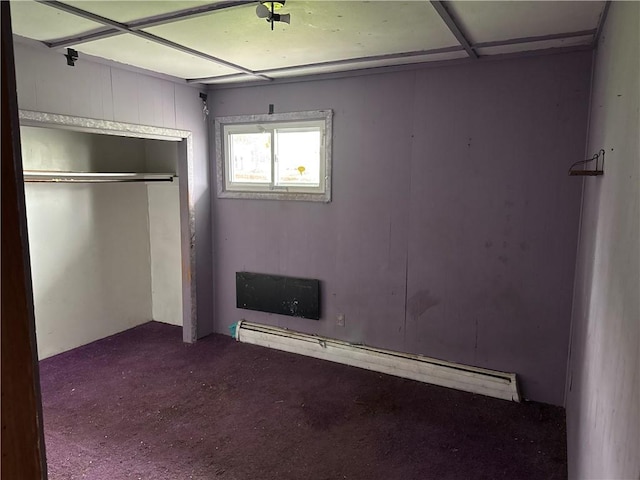 37 Hilltop Dr, Schroeppel, NY 13135 - unfurnished bedroom with baseboard heating and a closet