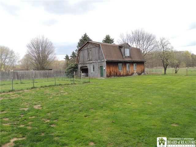 3830 E Ross Mills Rd, Ellicott, NY 14733 - view of yard with a barn and an outdoor structure