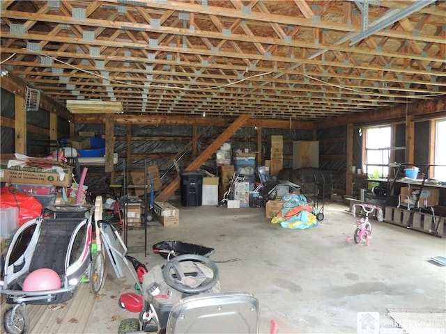 3830 E Ross Mills Rd, Ellicott, NY 14733 - miscellaneous room with concrete floors