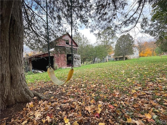 43815 Stine Rd, Alexandria, NY 13679 - view of yard with a barn and an outbuilding