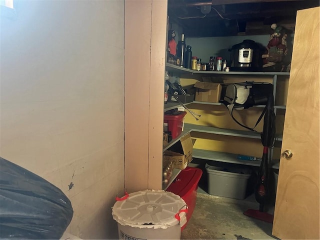 view of storage room