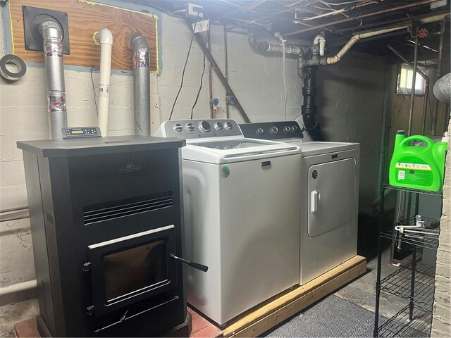 laundry room featuring separate washer and dryer