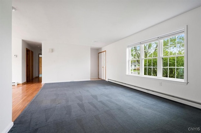 120 Getmac Ave, Lenox, NY 13032 - carpeted spare room with a baseboard heating unit, a baseboard radiator, and baseboards
