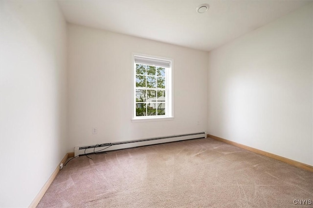 120 Getmac Ave, Lenox, NY 13032 - carpeted spare room with a baseboard heating unit and baseboards