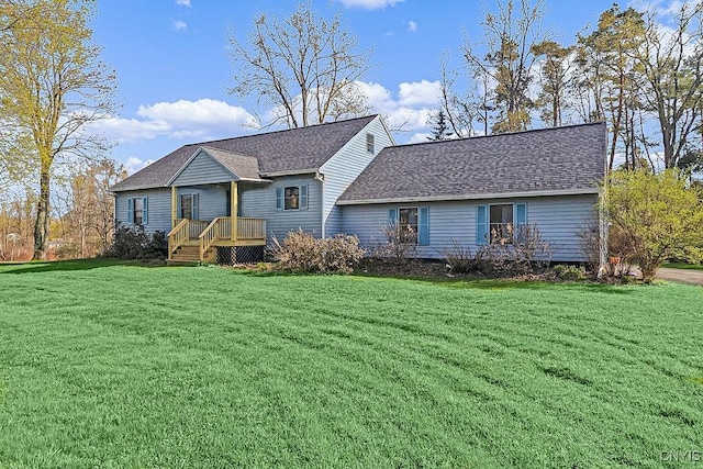 7629 Creek Farm Ln, Trenton, NY 13354 - view of front of house featuring a front yard and roof with shingles