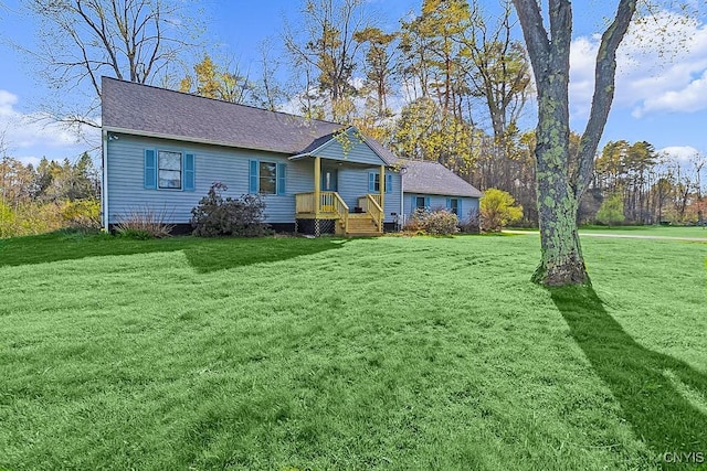7629 Creek Farm Ln, Trenton, NY 13354 - view of front of home featuring a front yard and roof with shingles