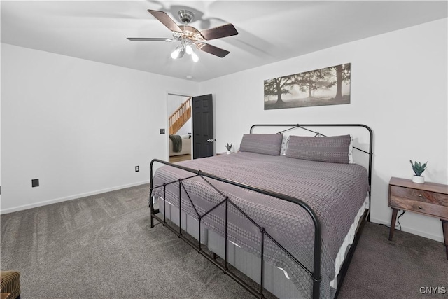 7678 Totman Rd, Cicero, NY 13212 - carpeted bedroom with ceiling fan and baseboards