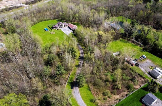7678 Totman Rd, Cicero, NY 13212 - drone / aerial view of a heavily wooded area