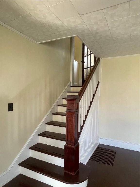 68 Maple Ave, Stamford, NY 13788 - stairs with baseboards