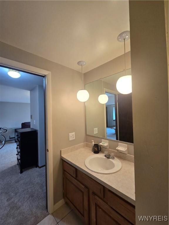 bathroom featuring vanity