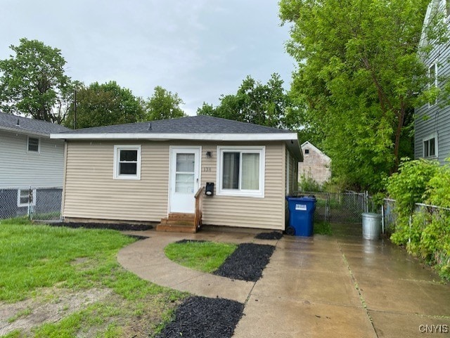 back of property with entry steps