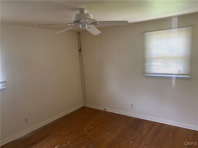 138 W Lynhurst Ave, Syracuse, NY 13205 - spare room featuring ceiling fan and wood finished floors