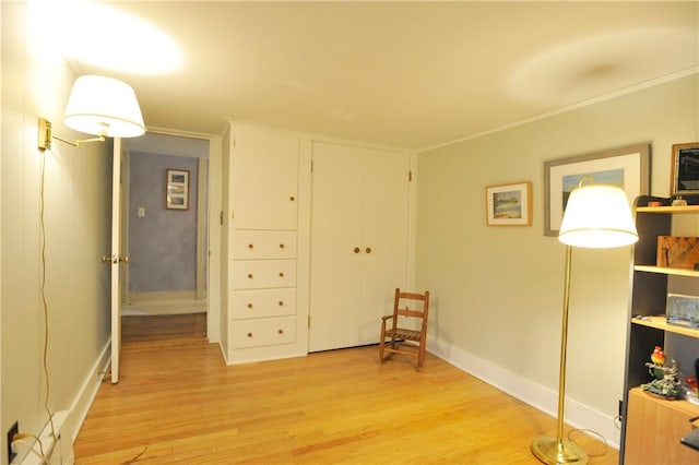 77 Hendy Creek Rd, Big Flats, NY 14905 - sitting room featuring light wood-style flooring and baseboards