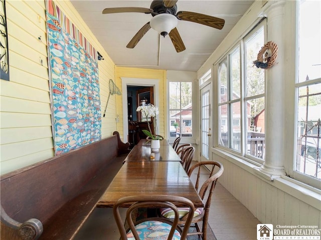 10412 Main St, Mina, NY 14736 - sunroom / solarium with wood walls