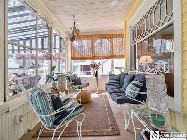10412 Main St, Mina, NY 14736 - sunroom with wood ceiling