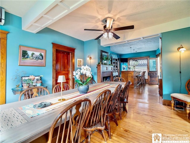 10412 Main St, Mina, NY 14736 - dining room featuring light wood-style flooring and a ceiling fan