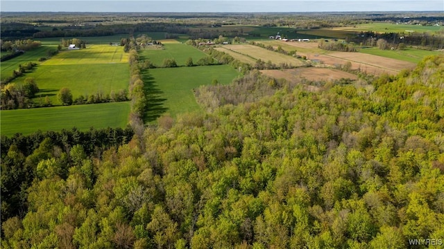 aerial view of property and surrounding area with rural landscape